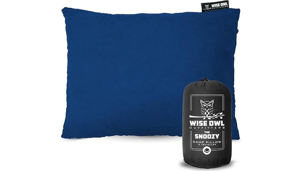 comfortable camping pillow option