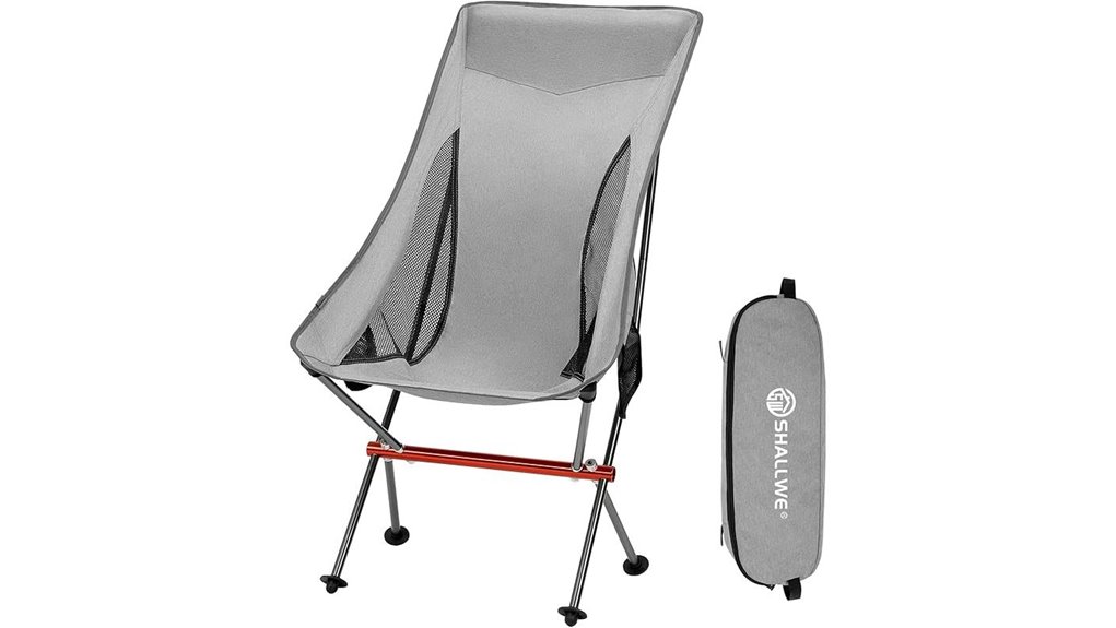 comfortable portable camping chair