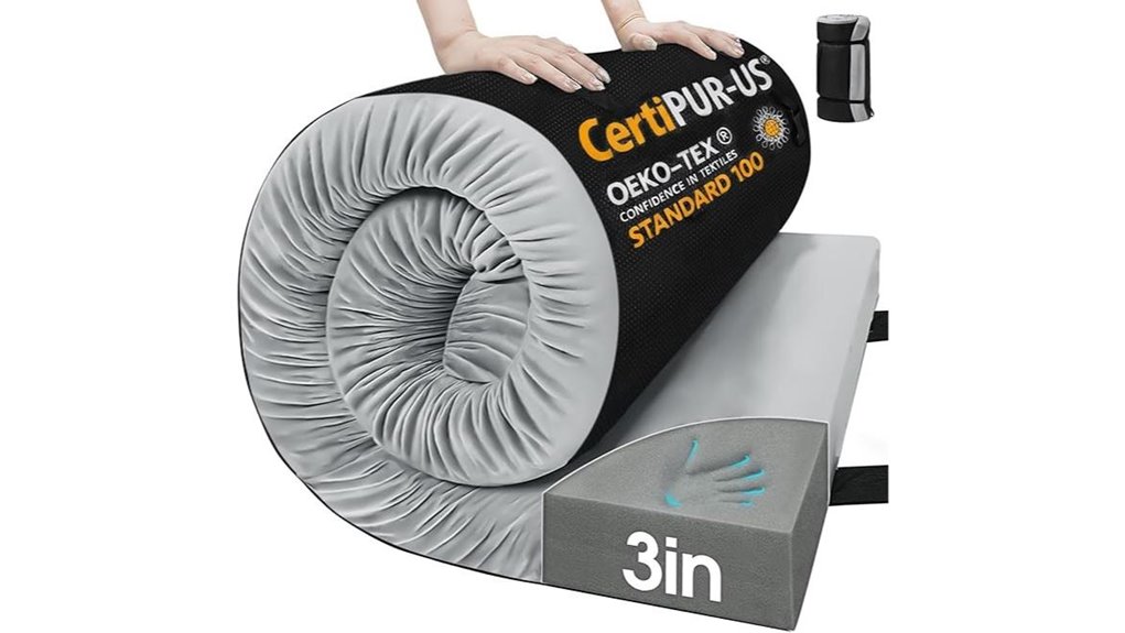 comfortable portable foam mattress