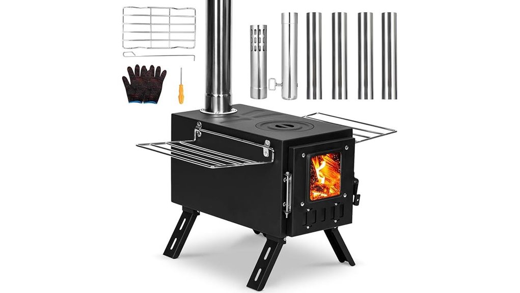 compact camping wood stove