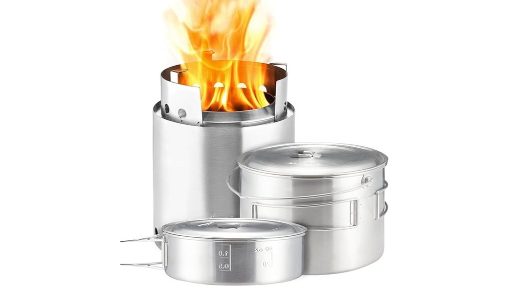 compact outdoor cooking set