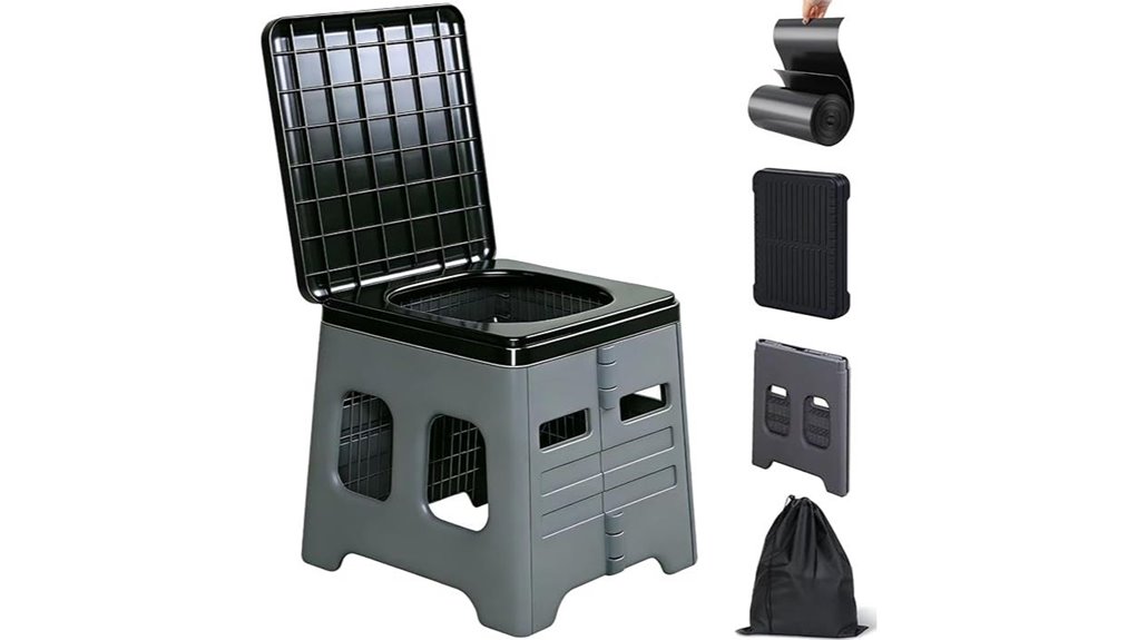 compact outdoor toileting solution