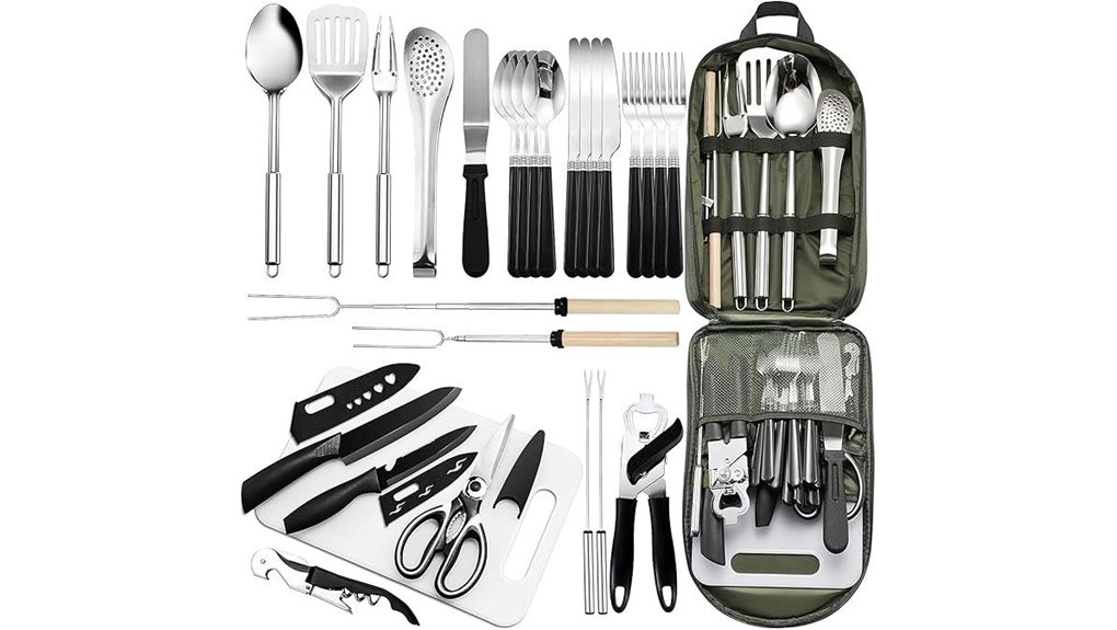compact stainless steel cookware