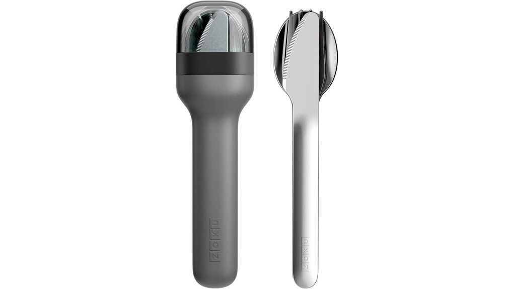 compact stainless steel utensils