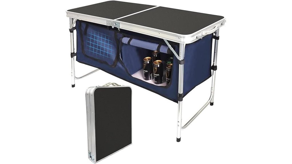 compact table with storage