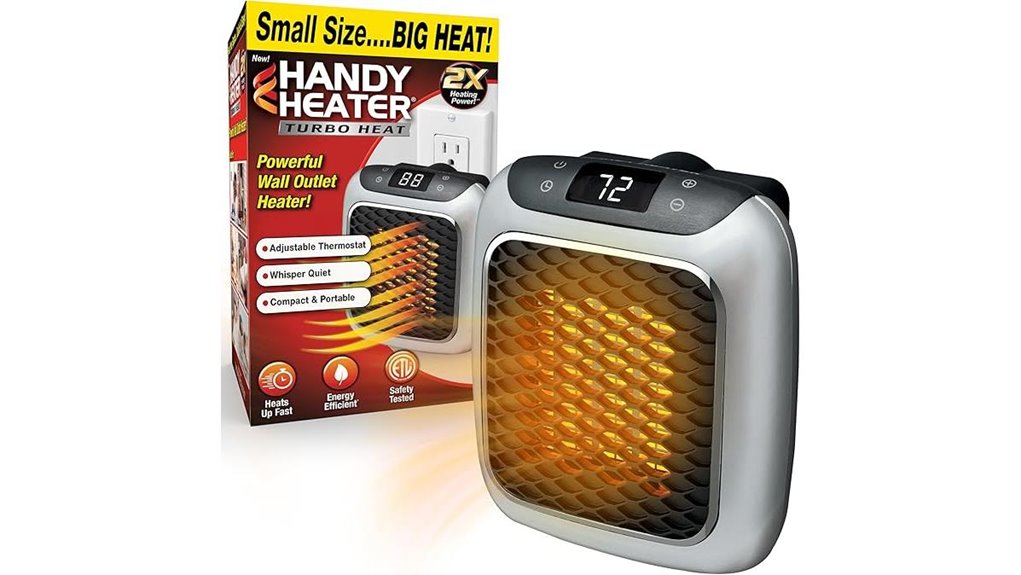 compact wall outlet heater