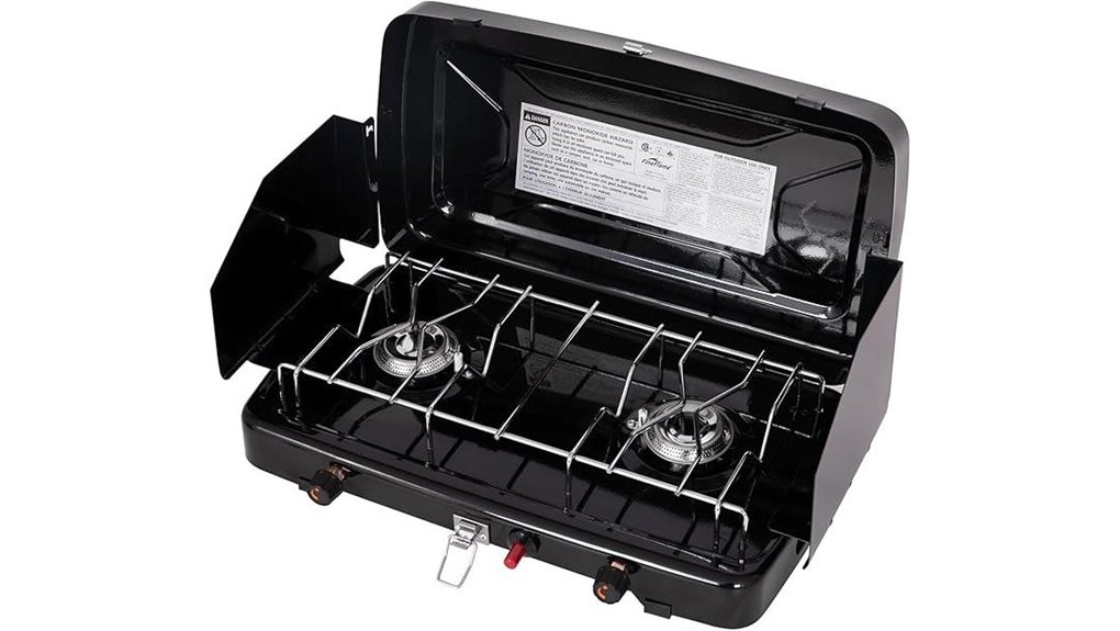 dual burner camping stove