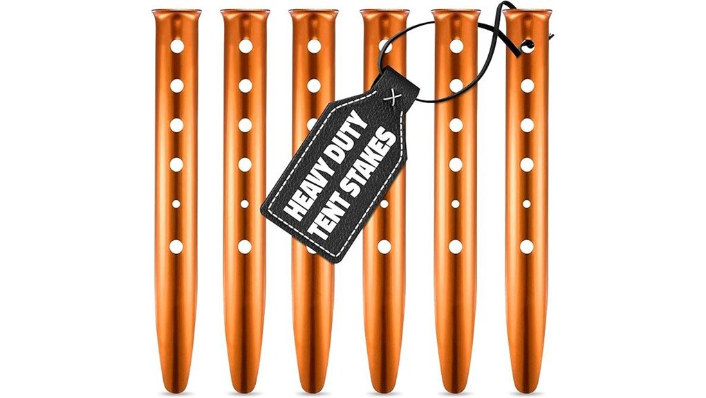 durable aluminum camping stakes