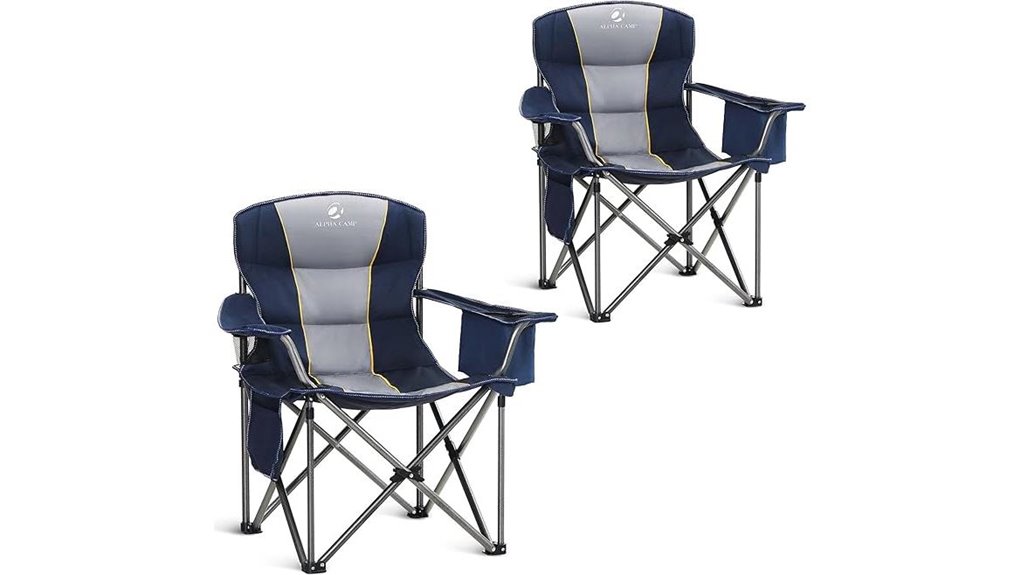durable camping chair with cooler