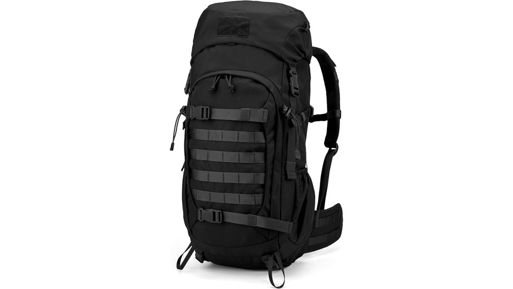 durable hiking backpack with cover
