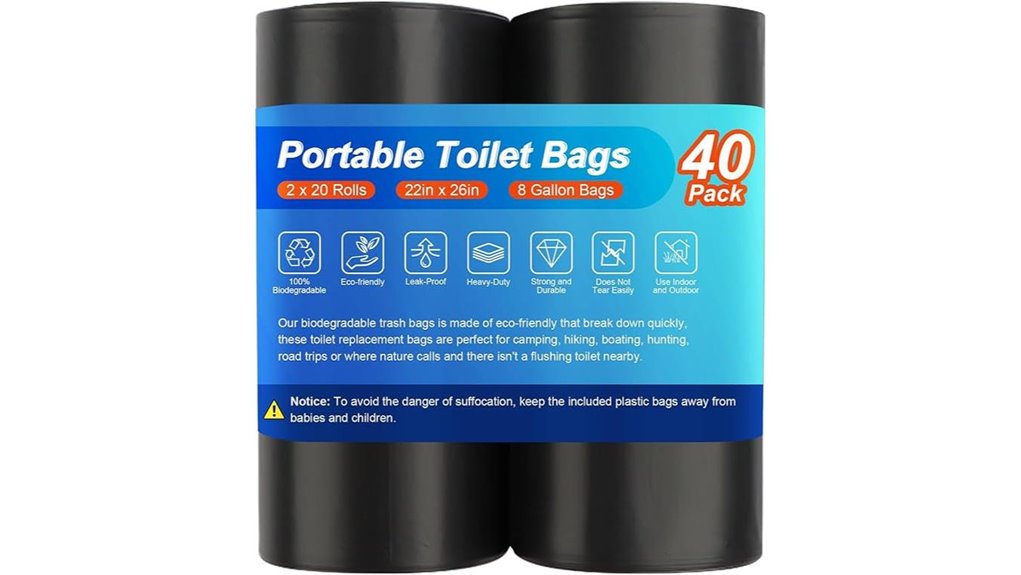 eco friendly camping toilet bags