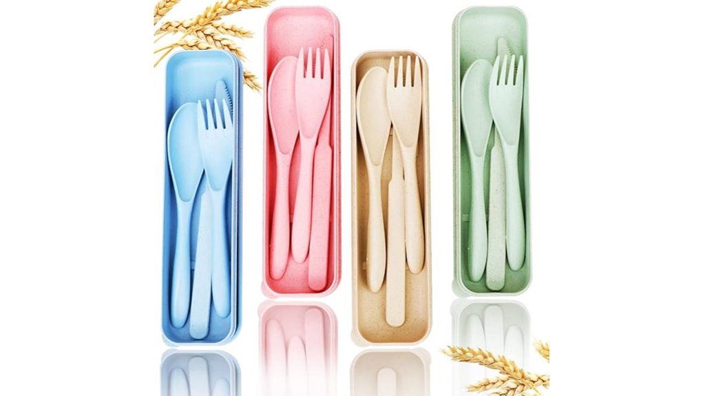 eco friendly travel utensil set