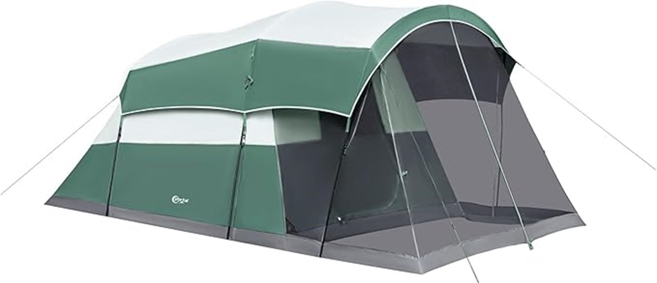 family camping tent system
