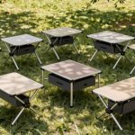 folding camping tables storage