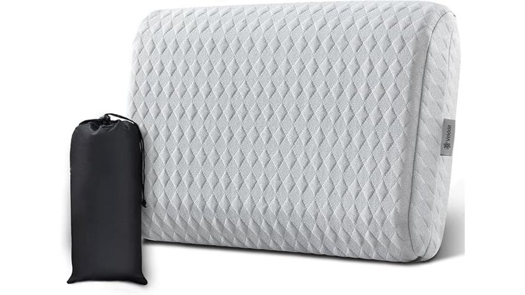gray memory foam pillow