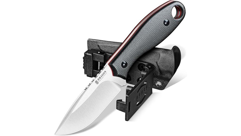 grey fixed blade knife