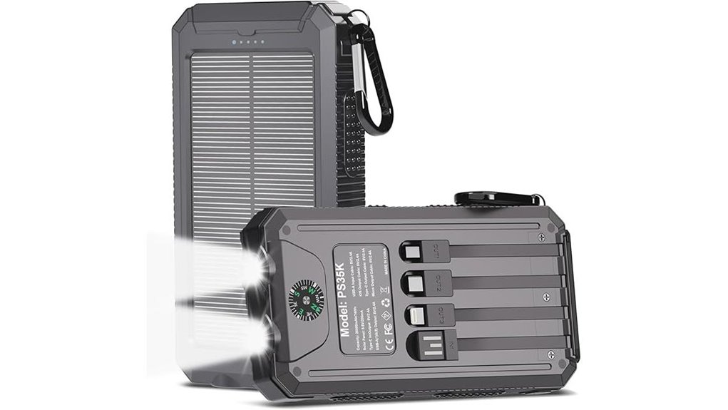 high capacity solar charging device