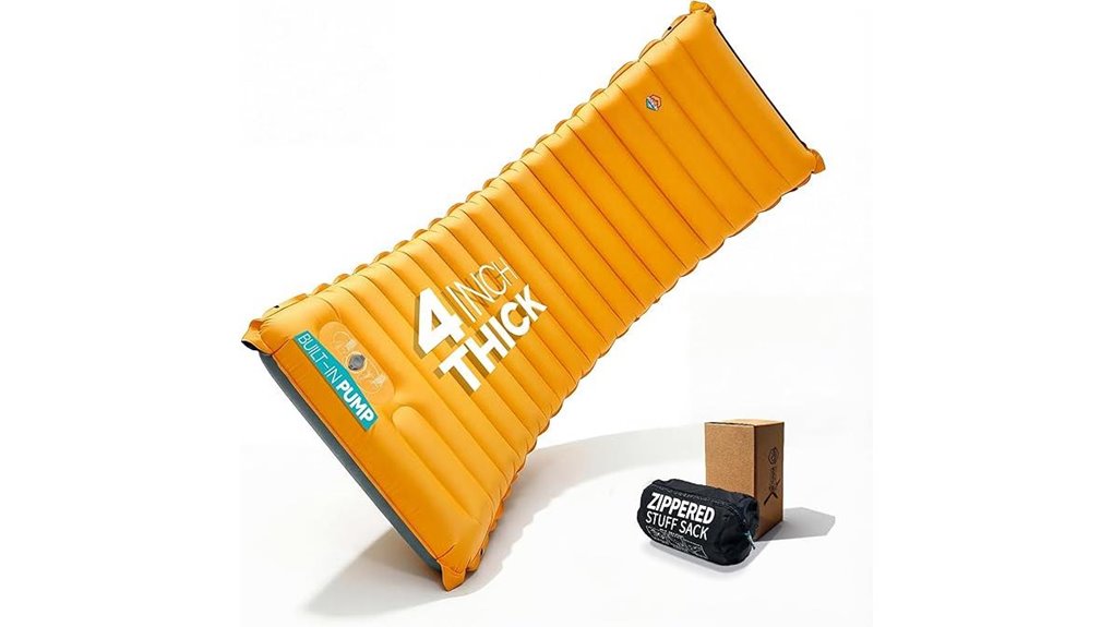 inflatable camping sleeping pad