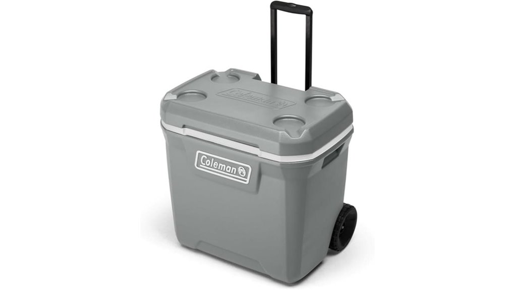 insulated portable rolling cooler