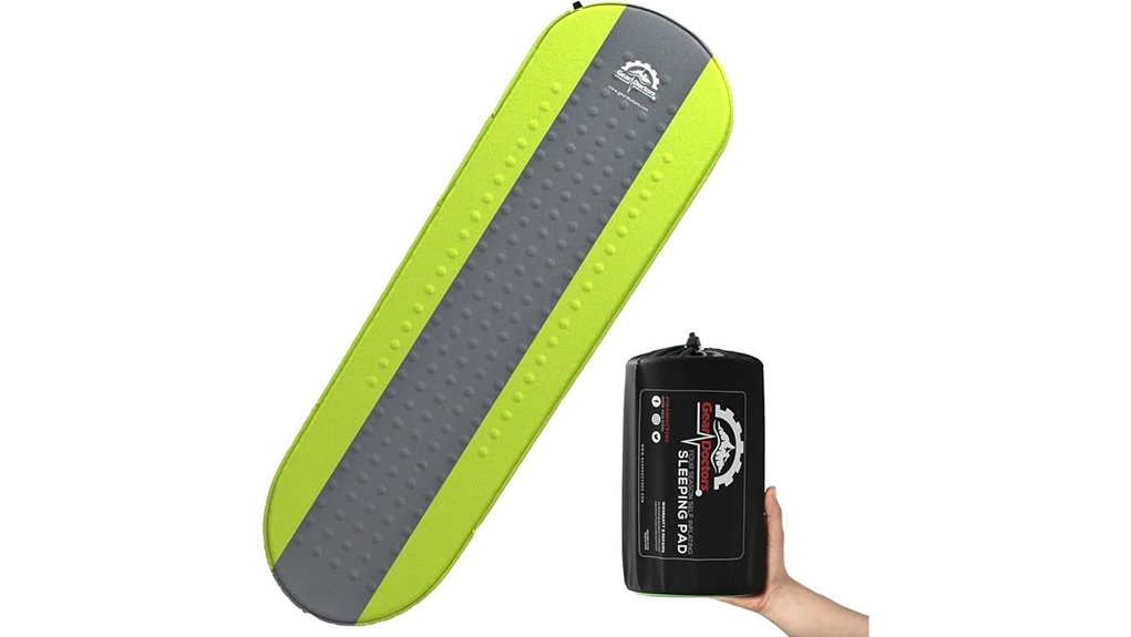 insulated self inflating sleeping pad