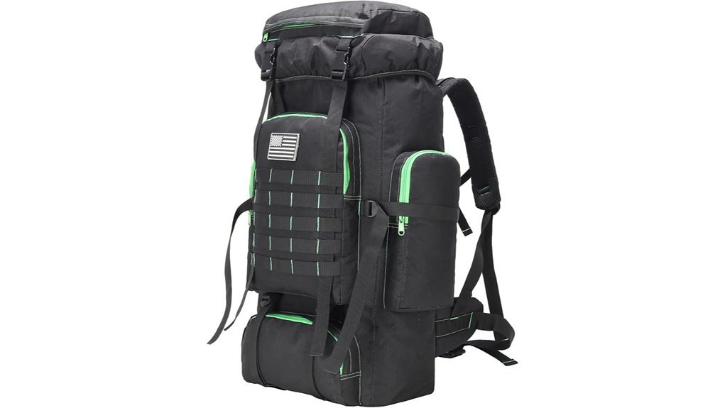 large capacity hiking backpack