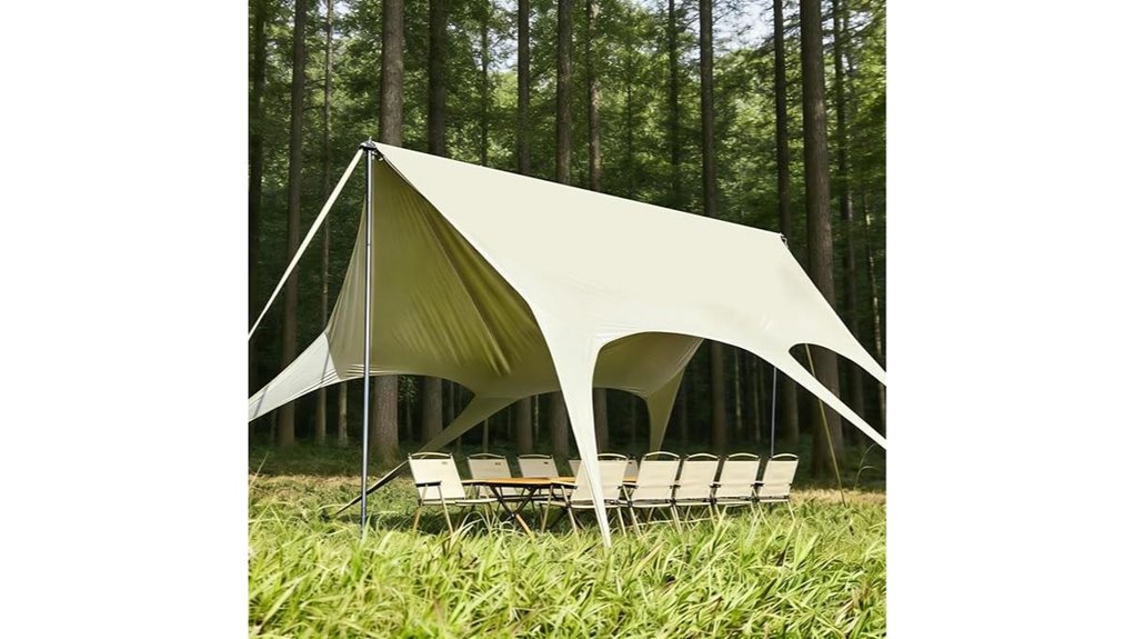 large waterproof camping shelter