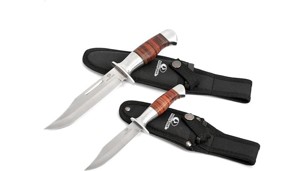 leather handled bowie knife