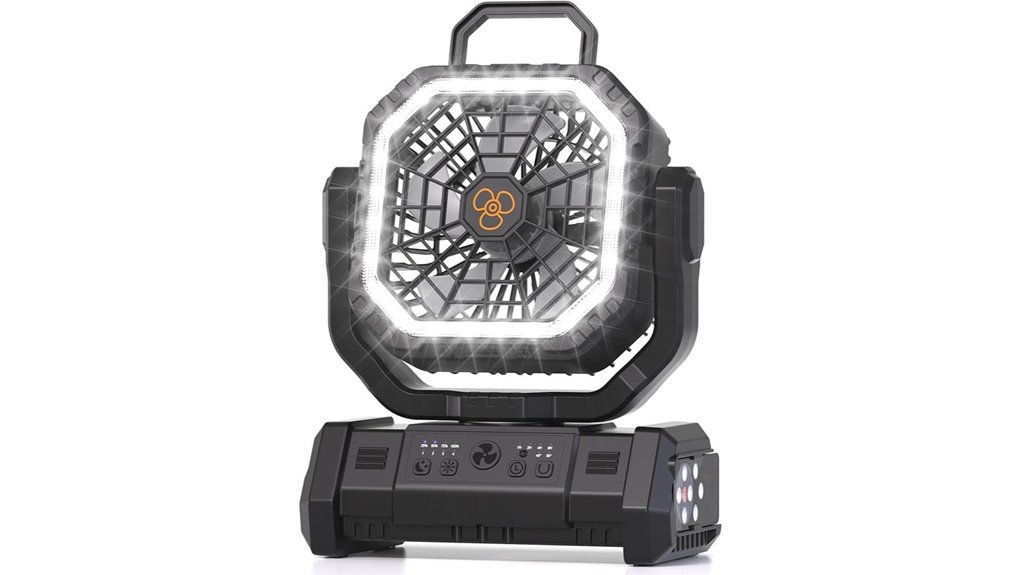 led fan with remote