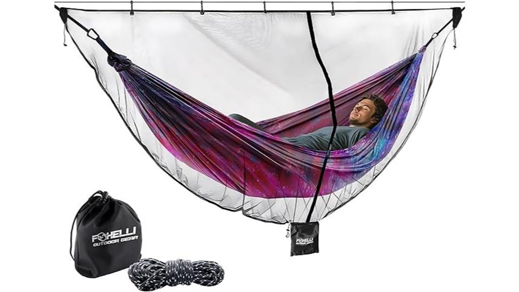 lightweight portable hammock netting