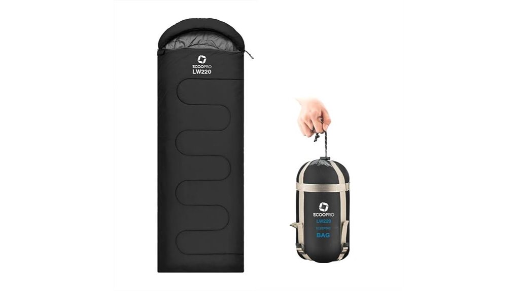 lightweight waterproof sleeping bag