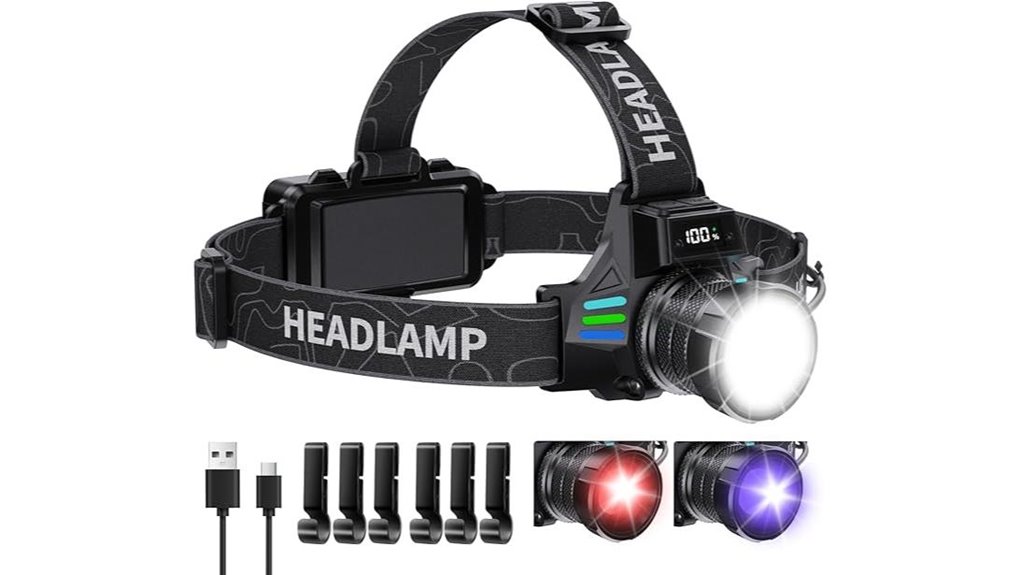 multi mode waterproof headlamp