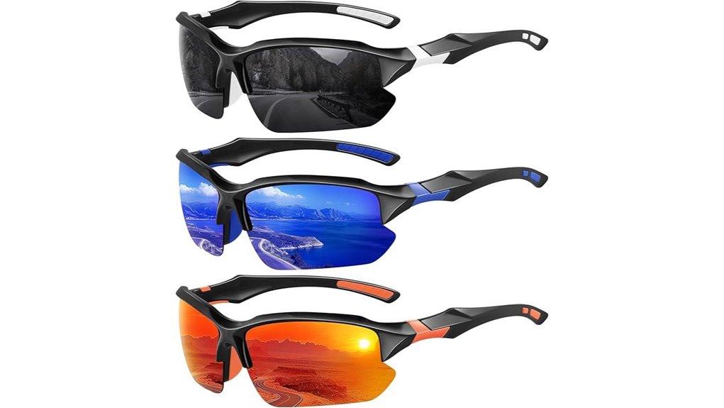 multipack polarized sports sunglasses