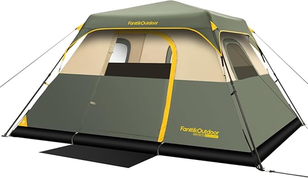 navy blue instant camping tent