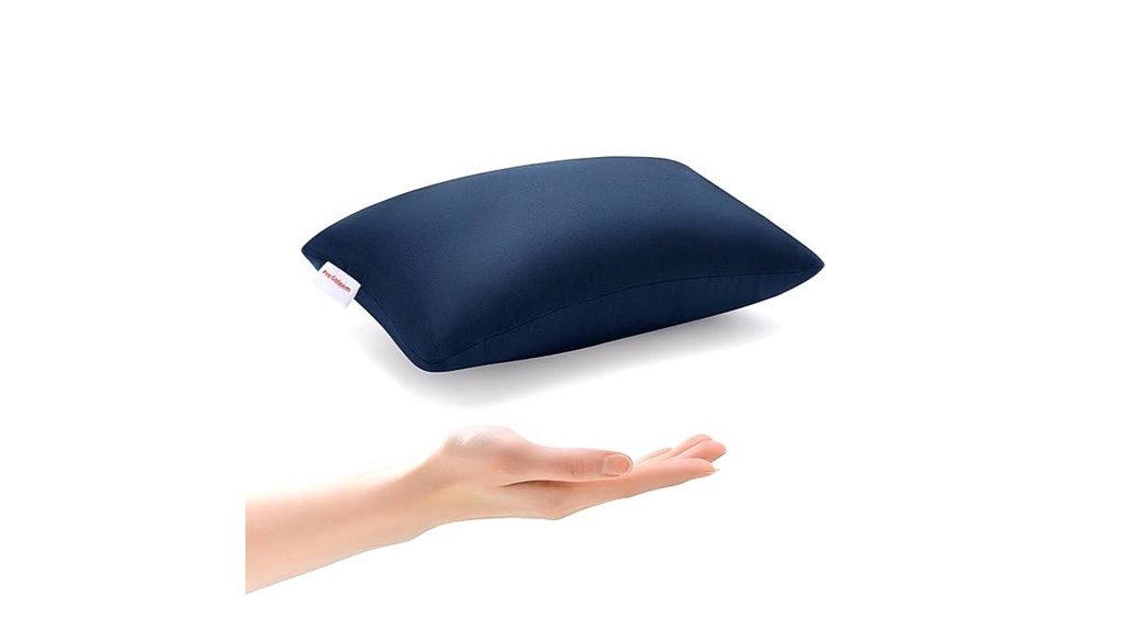 navy blue travel pillow