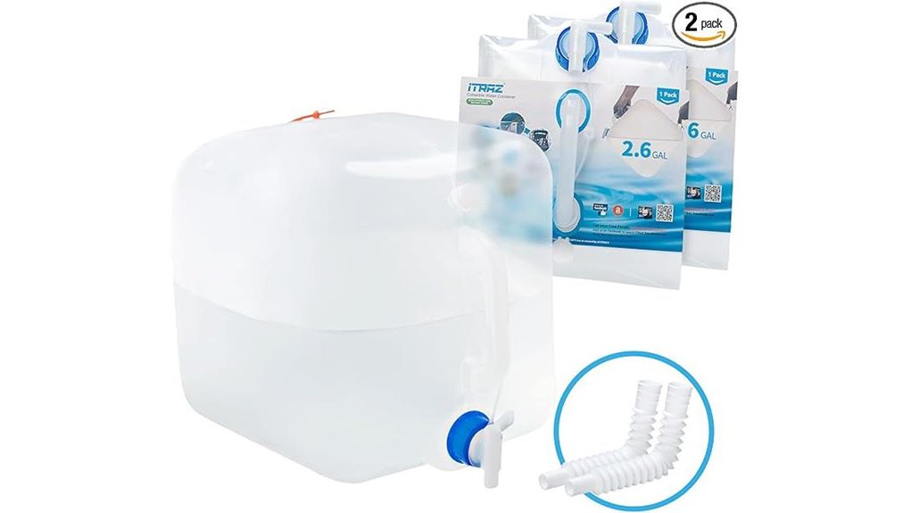 outdoor collapsible water container