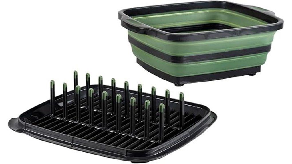 outdoor dish rack set