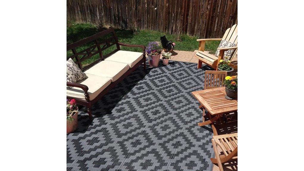 outdoor waterproof area rug