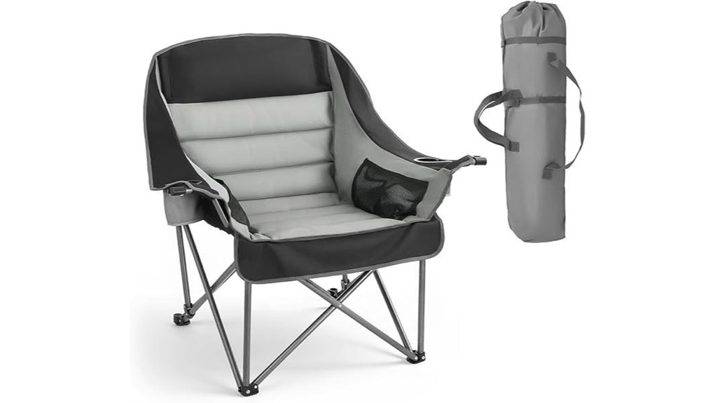 oversized camping chair features