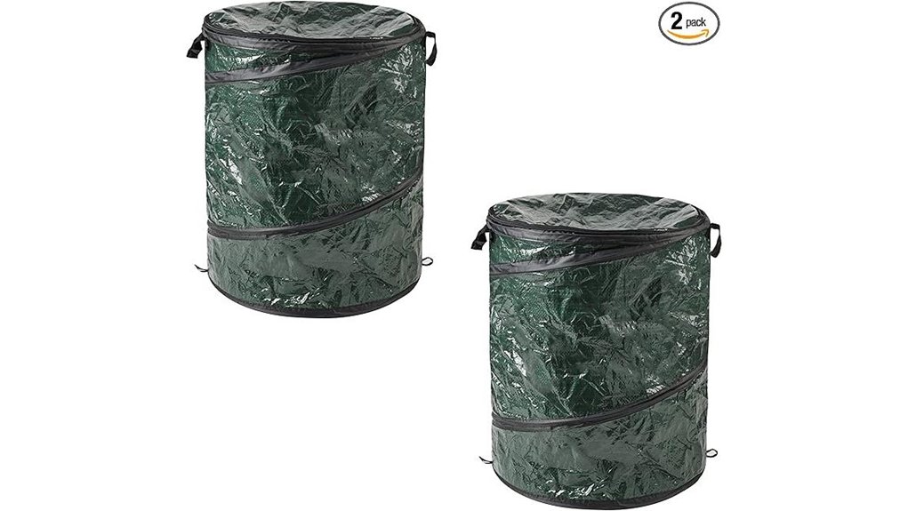 pop up garbage can set