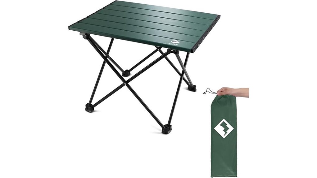 portable aluminum camping table