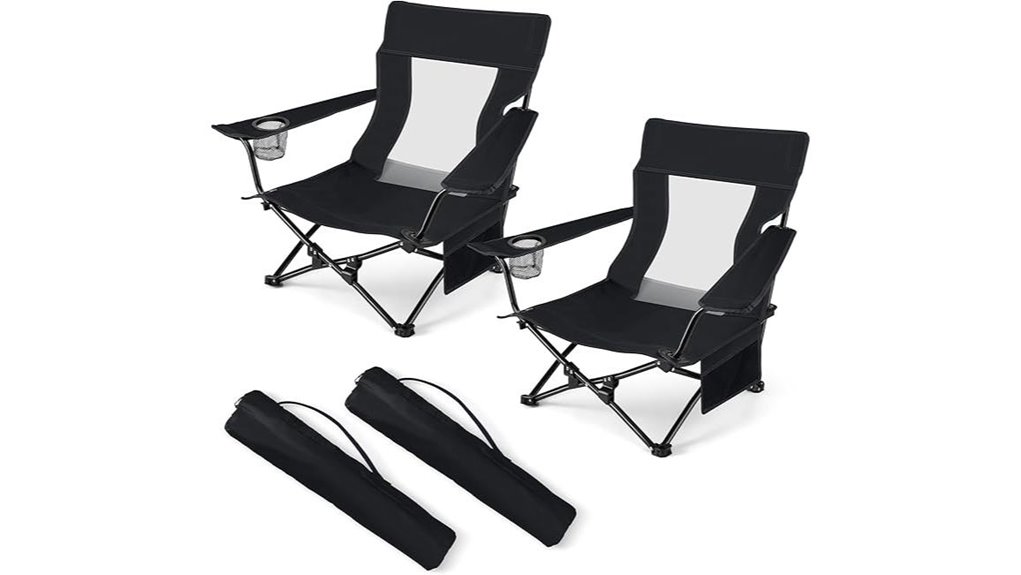 portable beach chair set
