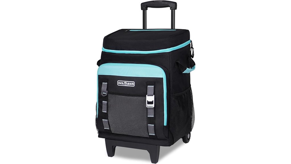 portable beverage cooler on wheels