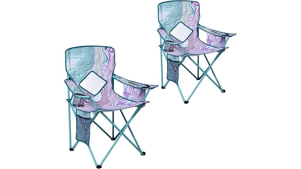 portable camping chairs with cooler