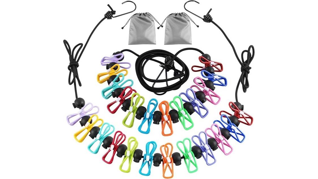 portable camping clothesline bundle