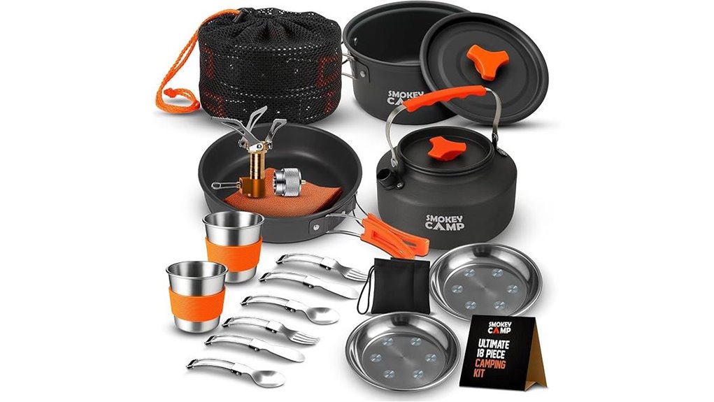 portable camping cookware set