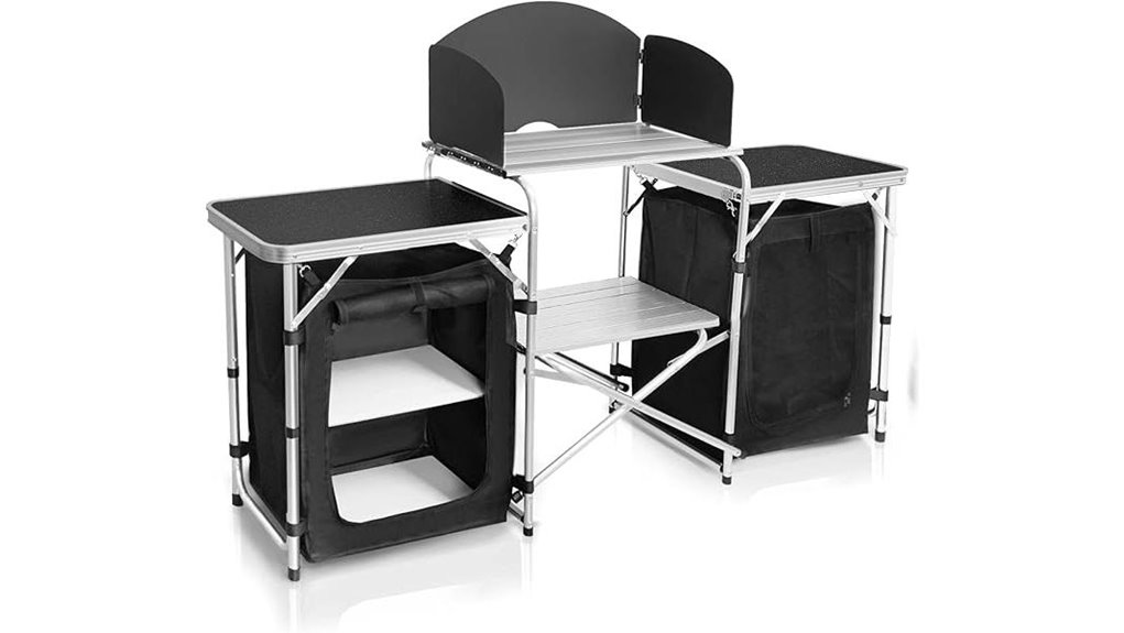 portable camping kitchen table