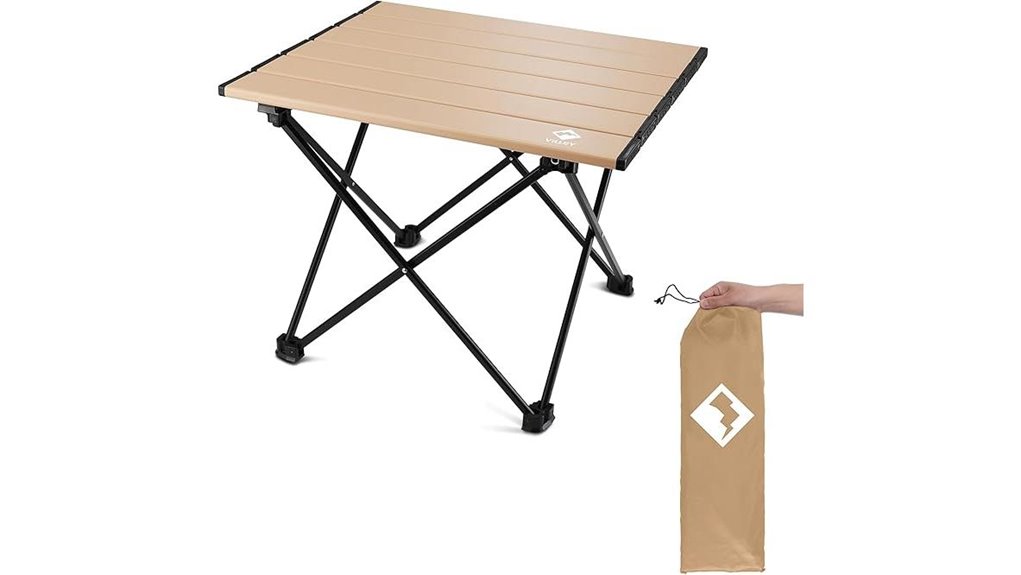portable camping side table