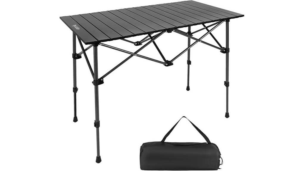 portable camping table included