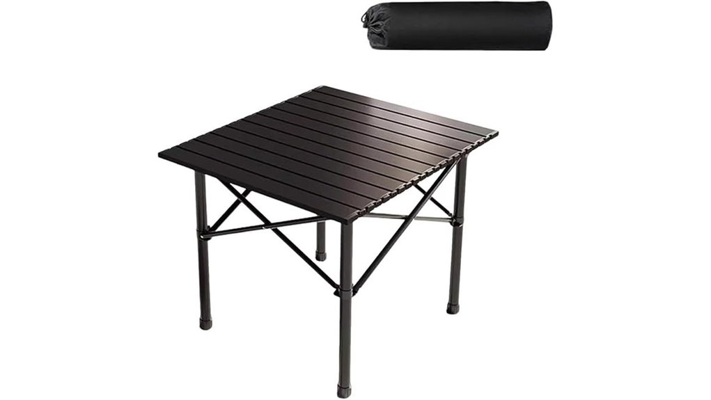 portable camping table set