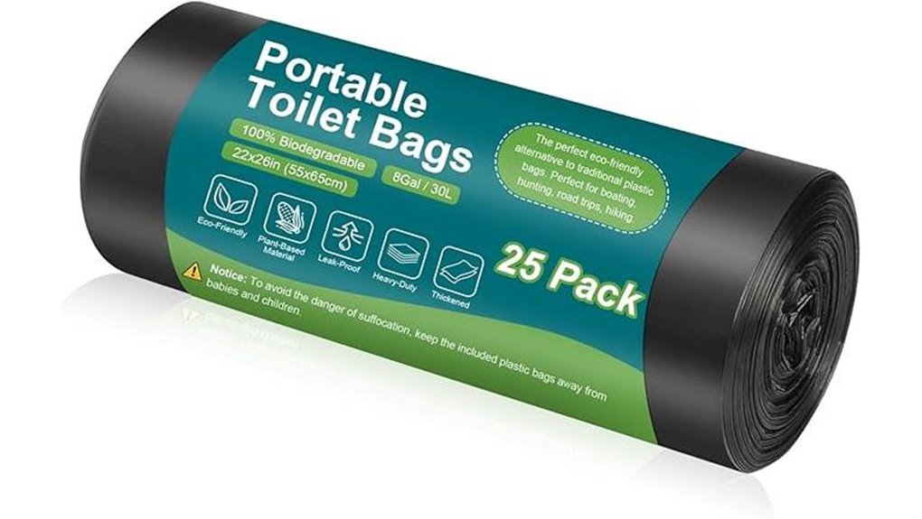 portable camping toilet bags